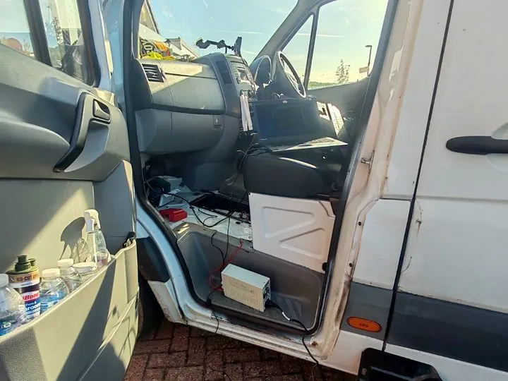 Mobile ECU service van setup